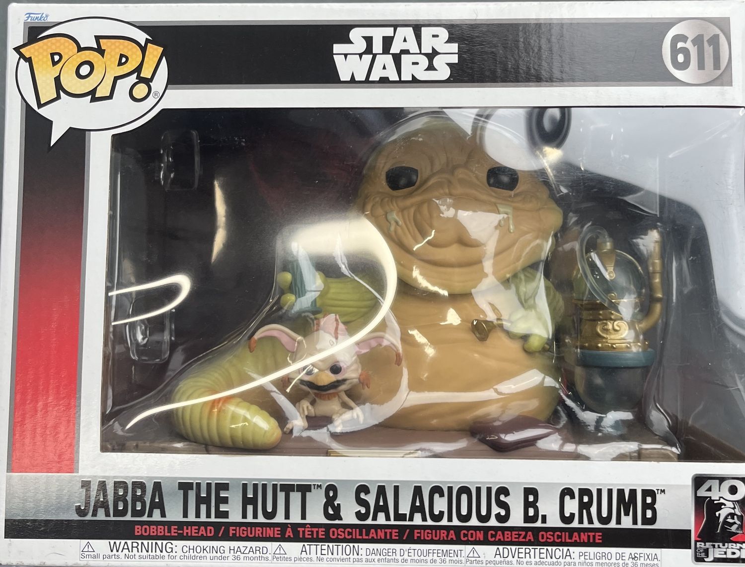 Funko POP! #611 - Star Wars - Jabba The Hutt &amp; Salacious B. Crumb