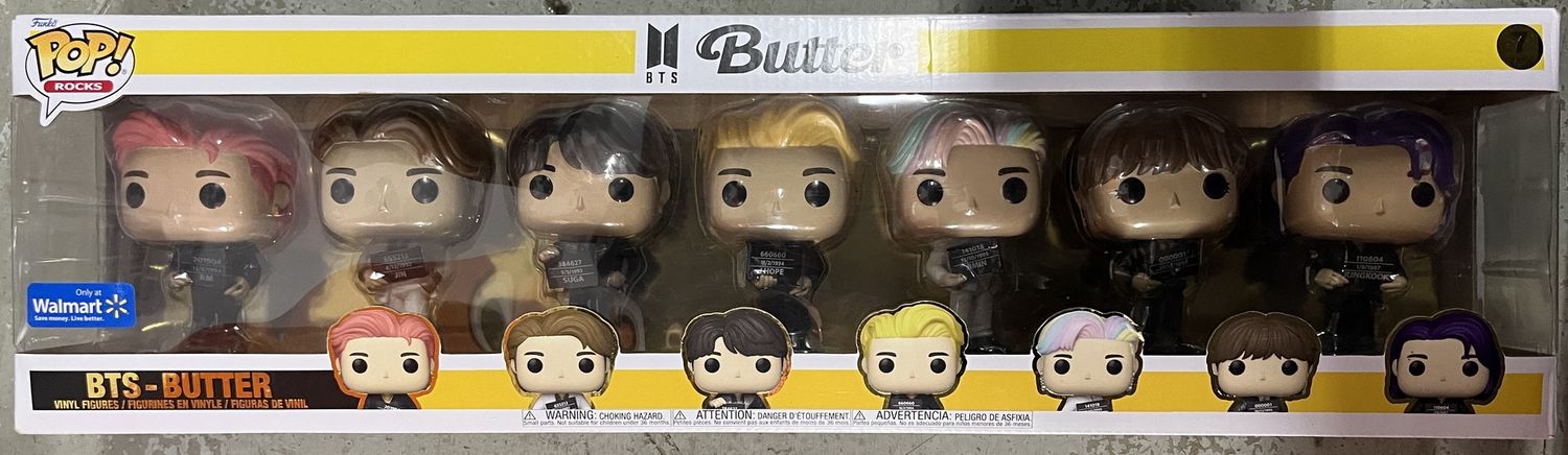 Funko POP! Rocks: BTS - Butter - 7pk (Walmart Exclusive)