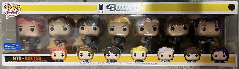 Funko POP! Rocks: BTS - Butter - 7pk (Walmart Exclusive)