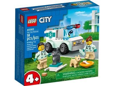 (RETIRED) LEGO CITY 60382 Vet Van Rescue (Pre-Loved)