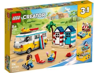 (RETIRED) LEGO CREATOR 3-IN-1 31138 Beach Camper Van (Pre-Loved)