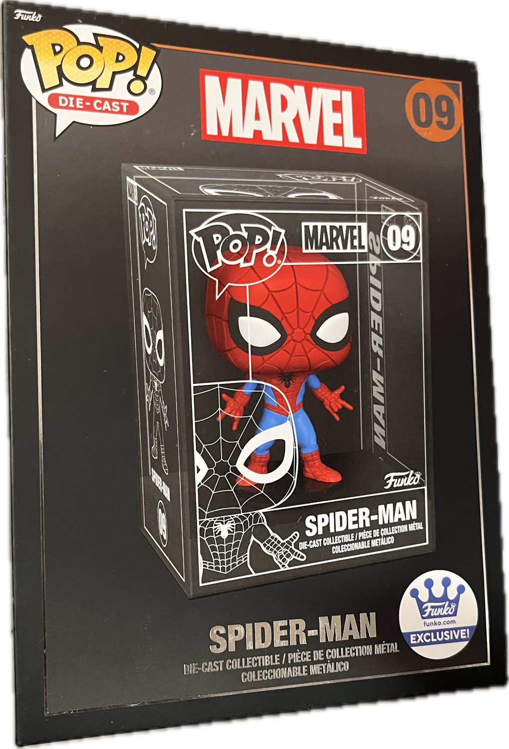 Funko POP! 09 Die Cast Spider Man Funko.com Exclusive