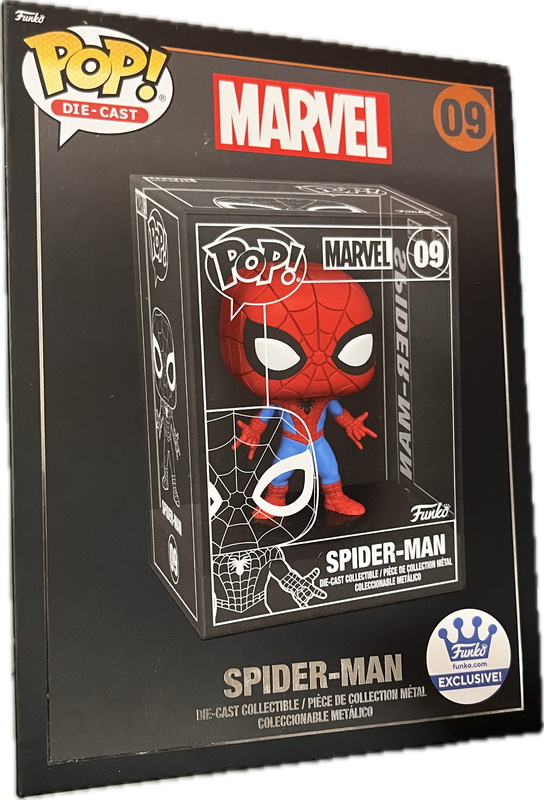 Funko POP! 09 Die Cast Spider Man Funko.com Exclusive