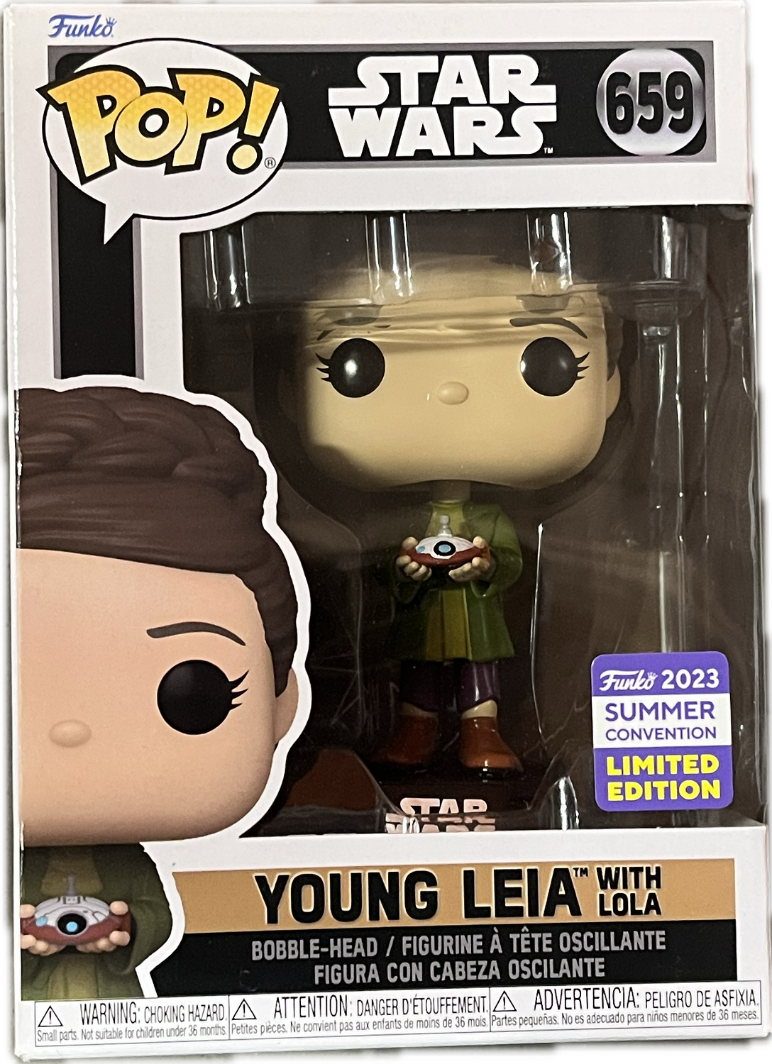 Funko POP! #659 Star Wars Young Princess Leia with Lola