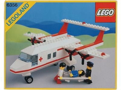 (VINTAGE) LEGO Airports 6356  Med-Star Rescue Plane (Pre-Loved)