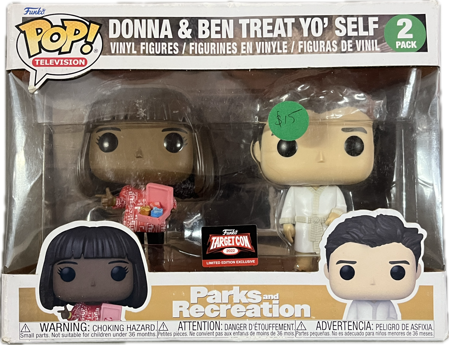 Funko POP! Television #2 Pack - Donna &amp; Ben Treat Yo&#39; Self - Parks &amp; Recreation