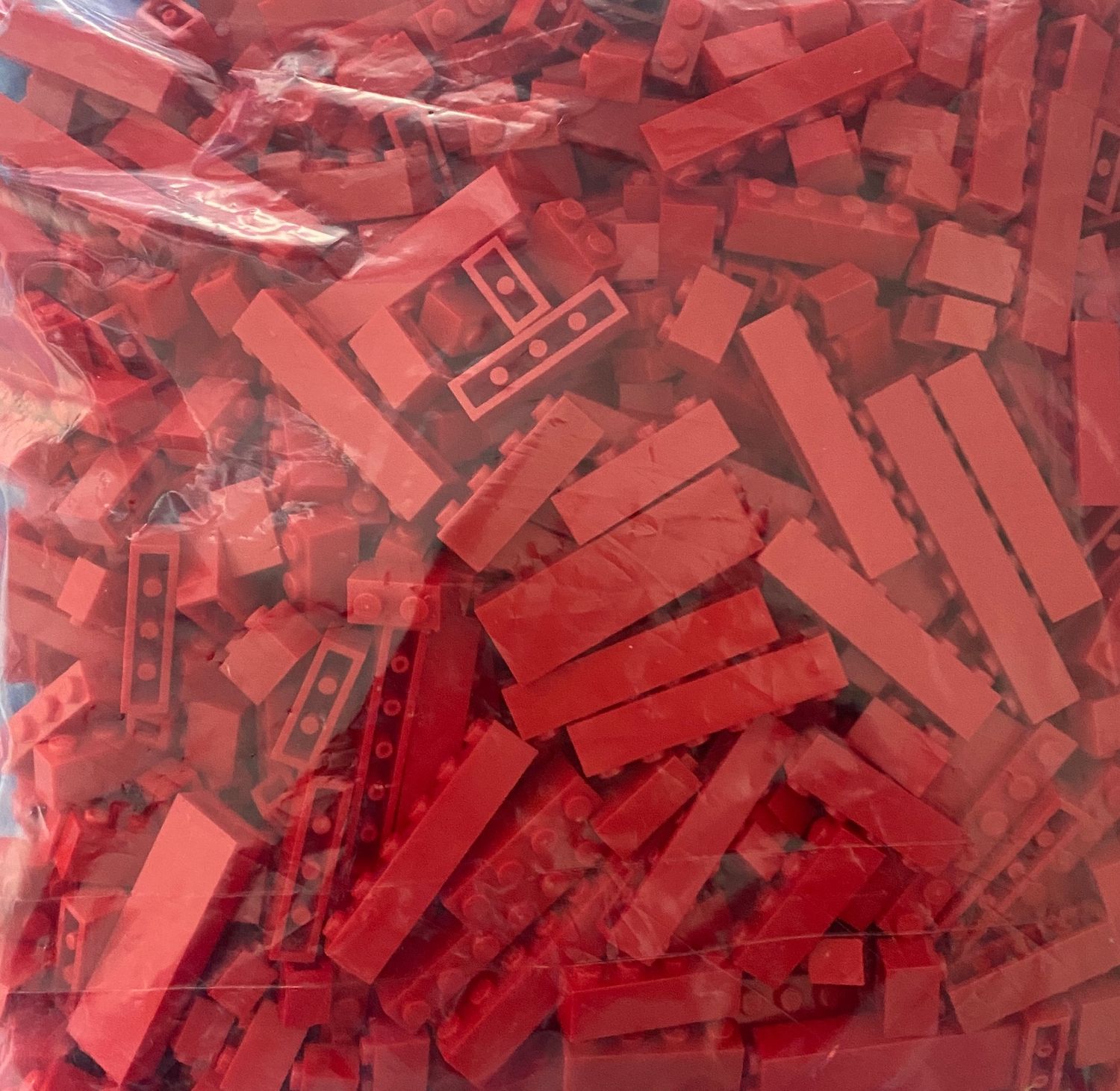 LEGO Assorted Red Parts (By the 1/2 Pound)