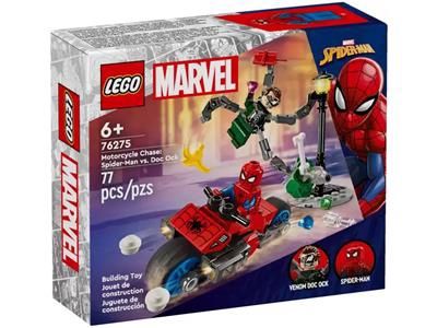 (RETIRED) LEGO MARVEL 76275 Motorcycle Chase: Spider-Man vs. Doc Ock (Pre-Loved)
