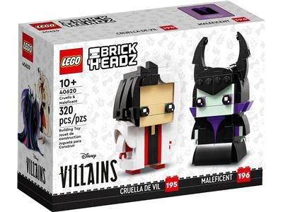 (RETIRED) LEGO Brickheadz Disney 40620 Cruella &amp; Maleficent