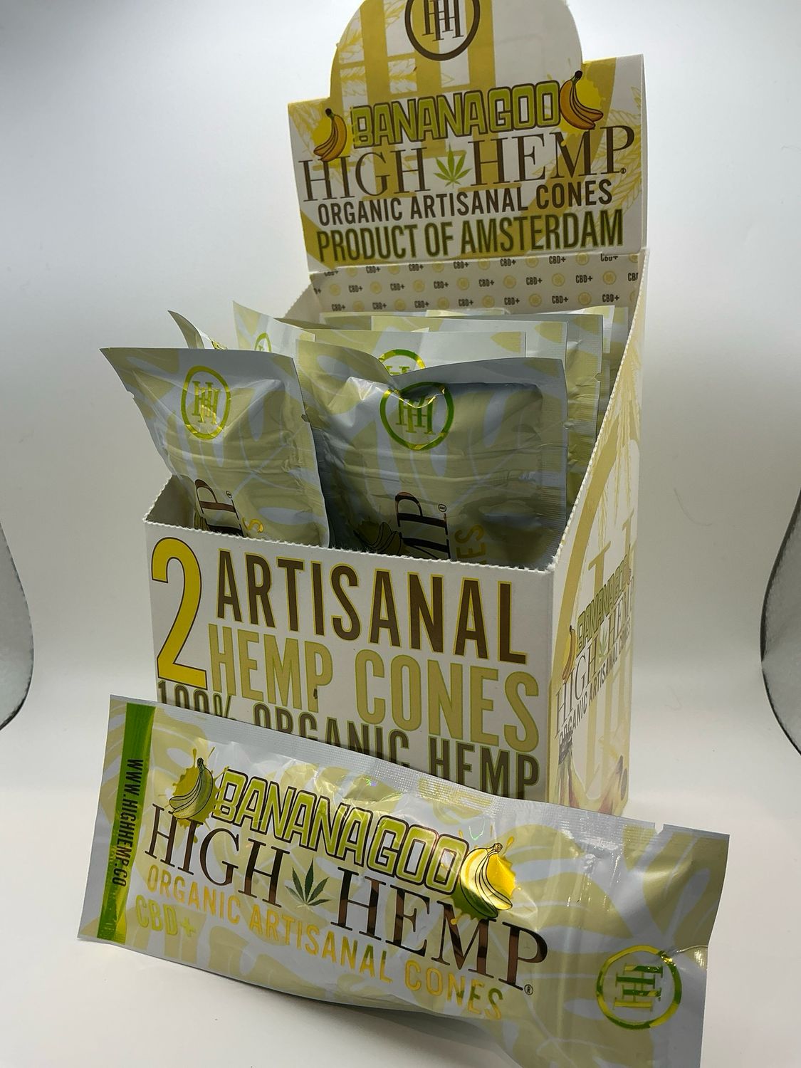 BananaGoo High Hemp Organic Artisanal Cones 2pk