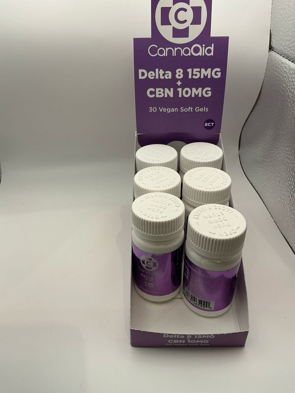 CannaAid Delta 8/CBN Softgels 30ct