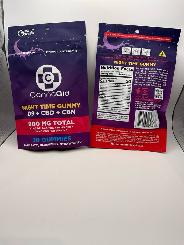 CannaAid Night Time Gummie 30pk