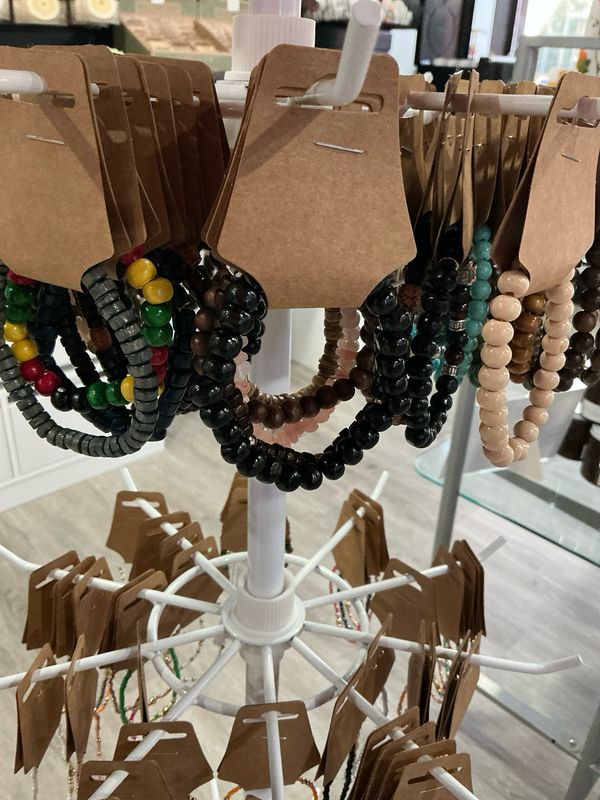 Large Wooden Beaded Bracelets