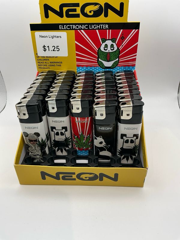 Neon Electric Lighters- Panda Pot