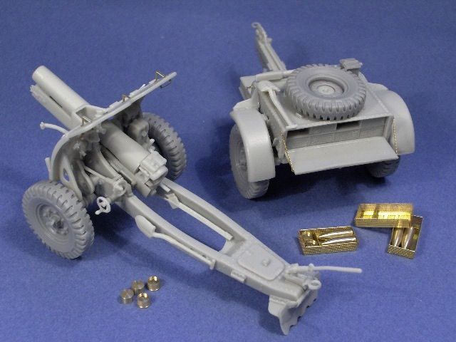 British 4.5" Howitzer and limber