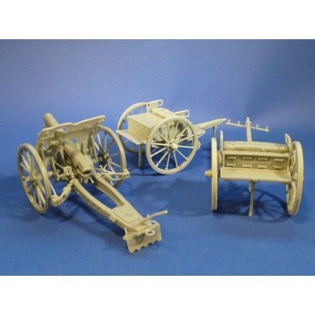 British 4.5" Howitzer Mk I (Cannon,limber, wagon)