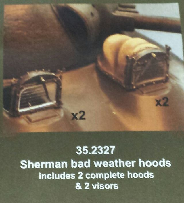 Sherman bad weather hoods