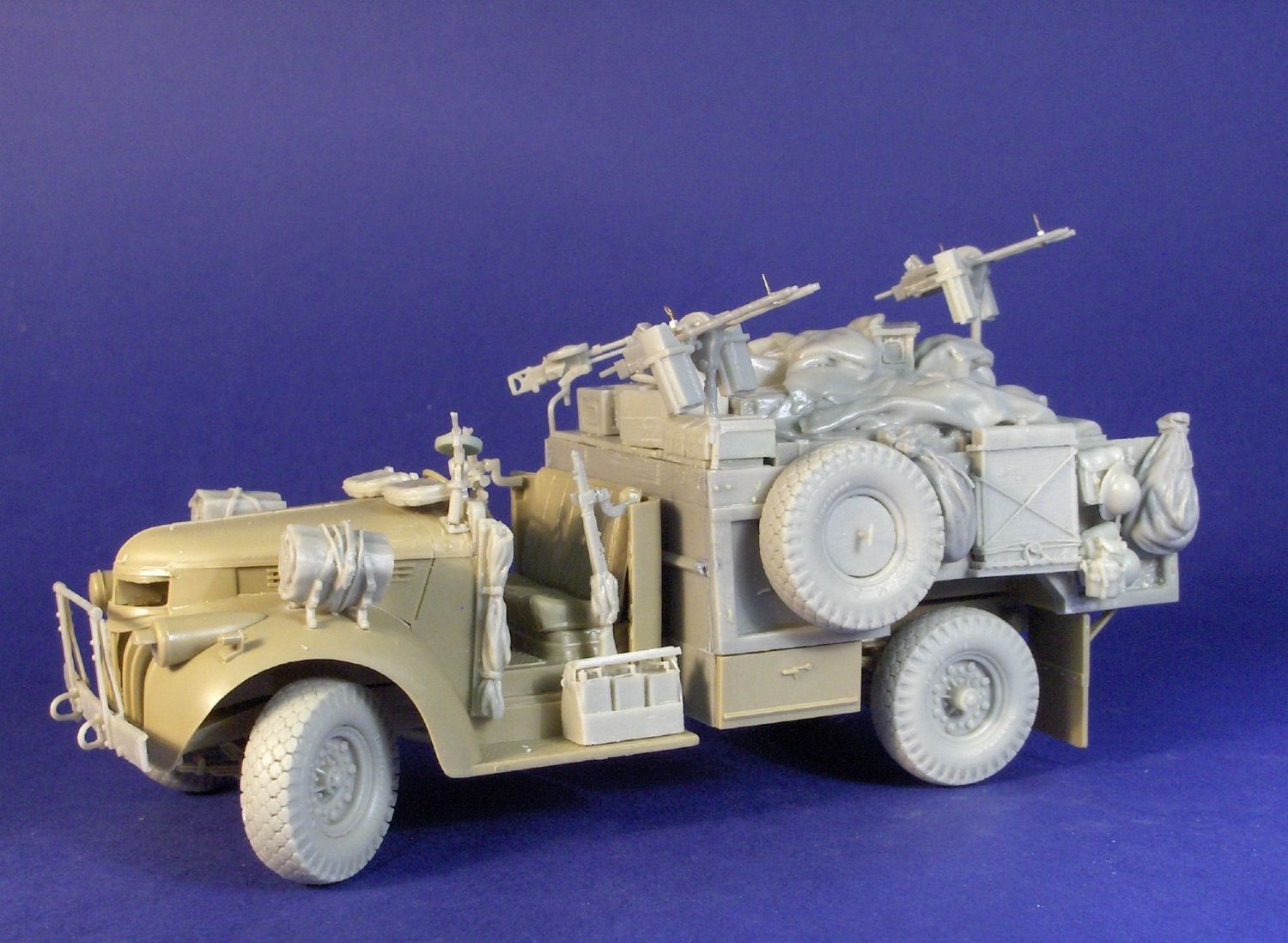 British LRDG heavy Armed patrol truck late conv British LRDG heavy Armed patrol truck late conv