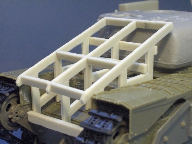 British Churchill fascine carrier frame