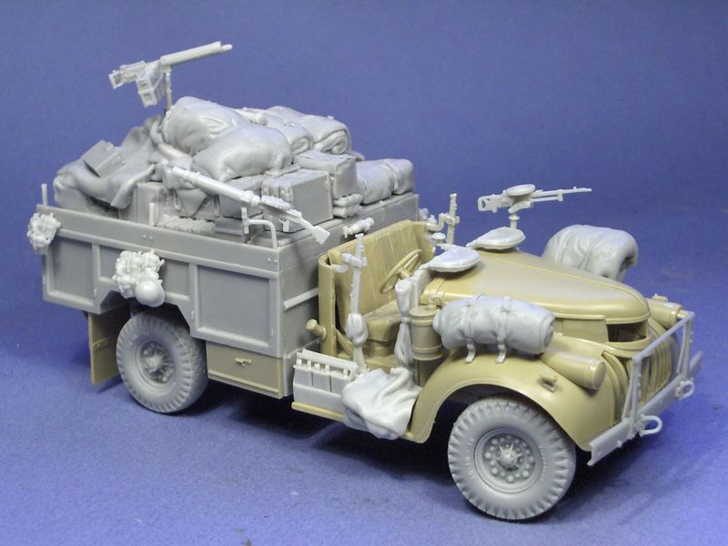 British LRDG heavy Armed patrol truck conv