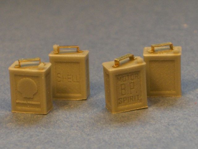 British 2 gallon flimsies cans