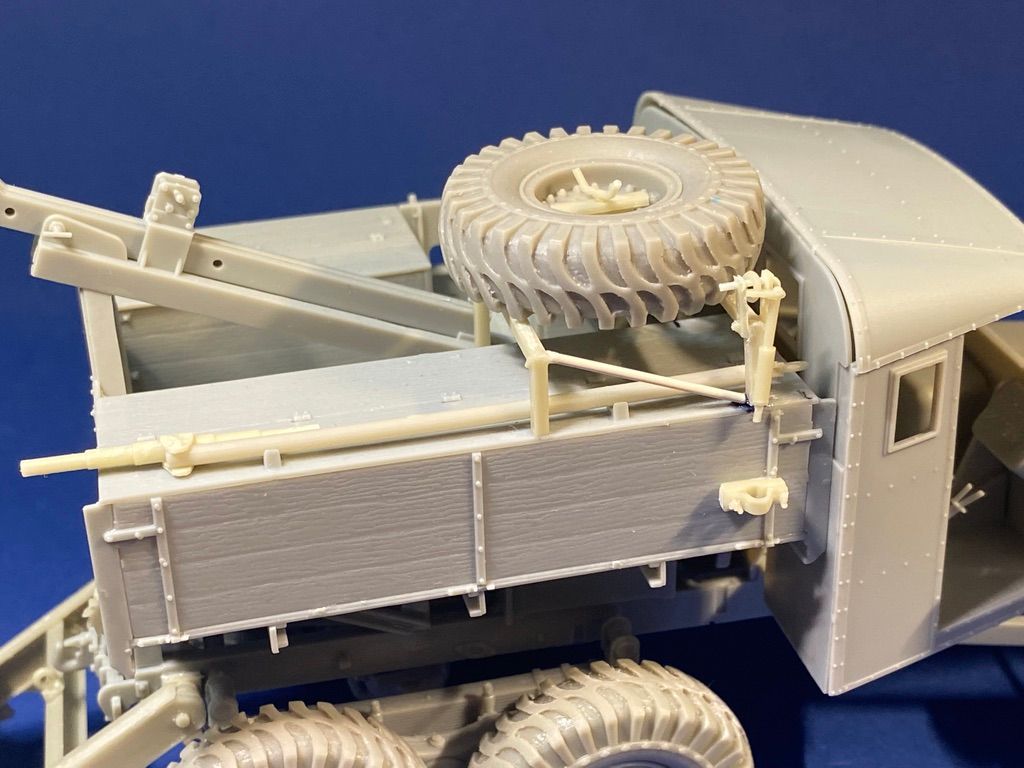 British Scammel SV25 Spare Wheel Carrier British Scammel SV25 Spare Wheel Carrier