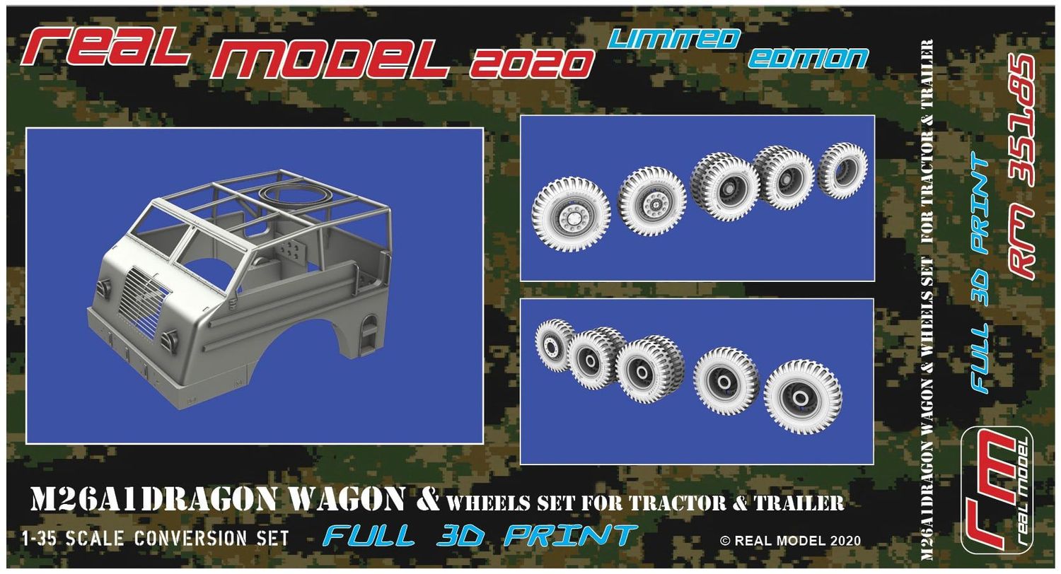 US M25 (M26) Dragon Wagon Cab and Wheels (Cab and Trailer) US M25 (M26) Dragon Wagon Cab and Wheels (Cab and Trailer)
