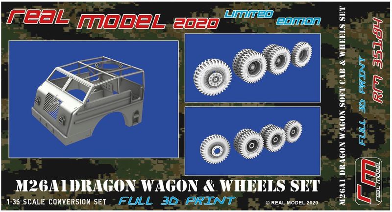 US M26A1 Dragon Wagon Soft (Open) Cab conv & Wheel set