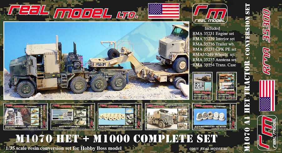 US M1070 HET and M1000 trailer big detail set US M1070 HET and M1000 trailer big detail set