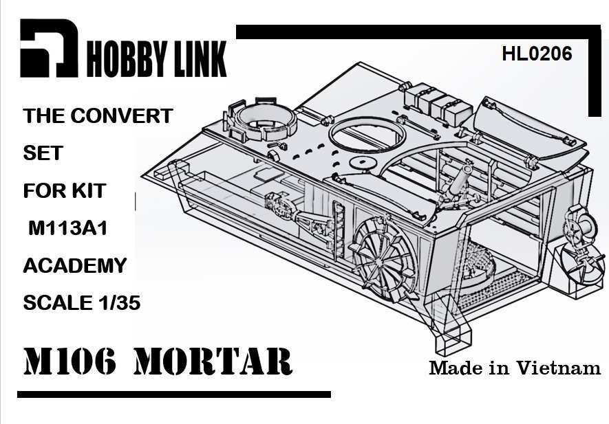 US M106 Mortar carrier conversion/ interior (Academy)