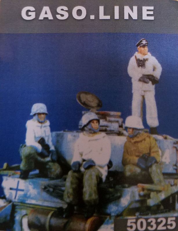 German  panzer grenadiers winter rider and tank commander