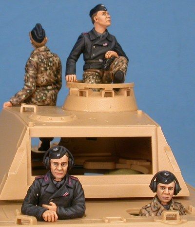 German panzer crew late war Normandy 1944