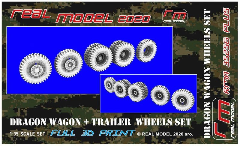 US M25 (M26) Dragon Wagon Wheels (Cab and Trailer)