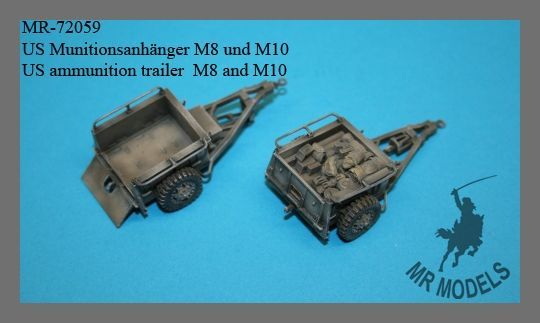 US M8 and M10 ammo trailers