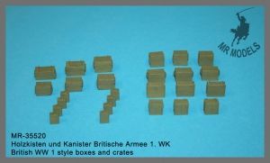 British WW 1 style boxes and crates
