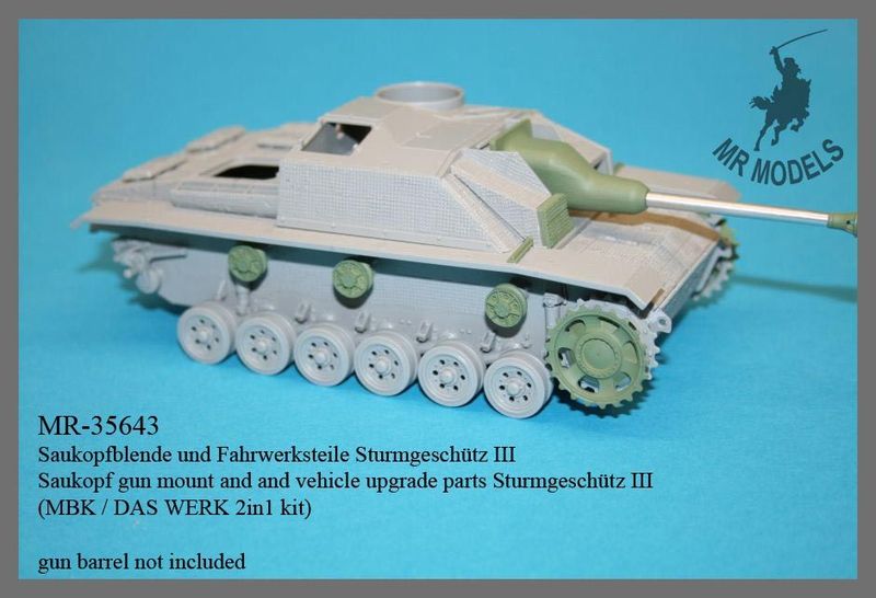 German Stug III Saukopf gun mount and and vehicle upgrade