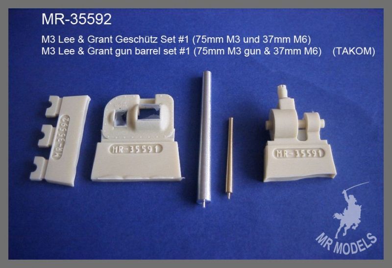 US / British M3 Lee and Grant M3 75mm and 37mm barrel set US / British M3 Lee and Grant M3 75mm and 37mm barrel set
