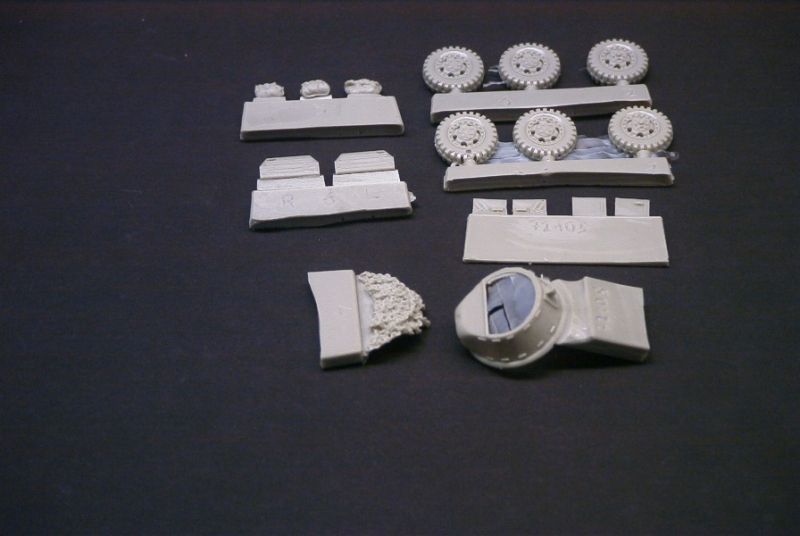 US M8 Greyhound wheel, stowage, and hatch set