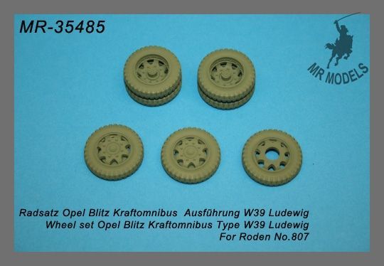 German Opel Blitz Kraftomnibus Type W39 Ludewig Wheel set (RODEN)