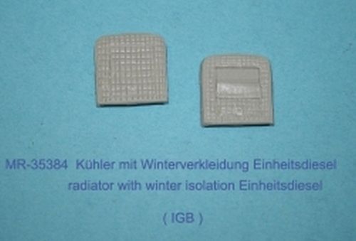 German Einheitsdiesel winter radiator cover