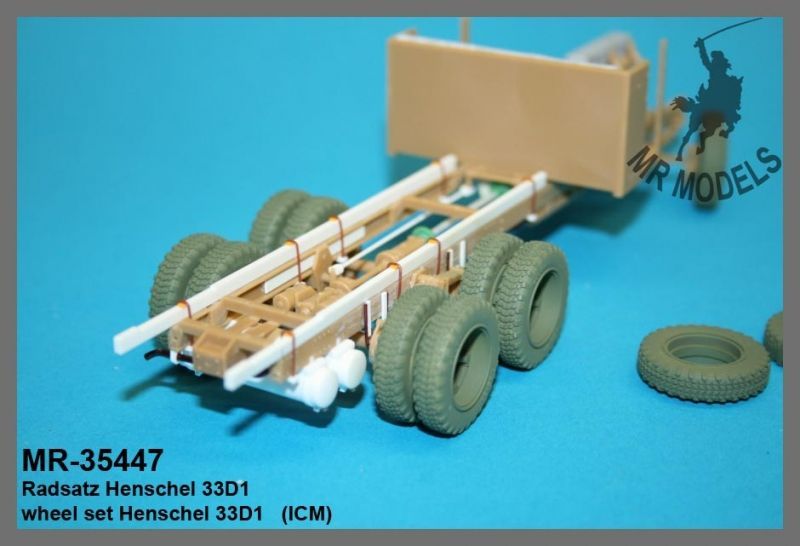 German Henschel 33D1 wheel set (ICM)