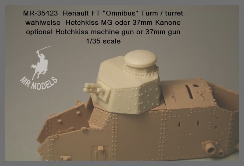 French Renault FT-17 hex turret 37mm or 8mm conversion French Renault FT-17 hex turret 37mm or 8mm conversion
