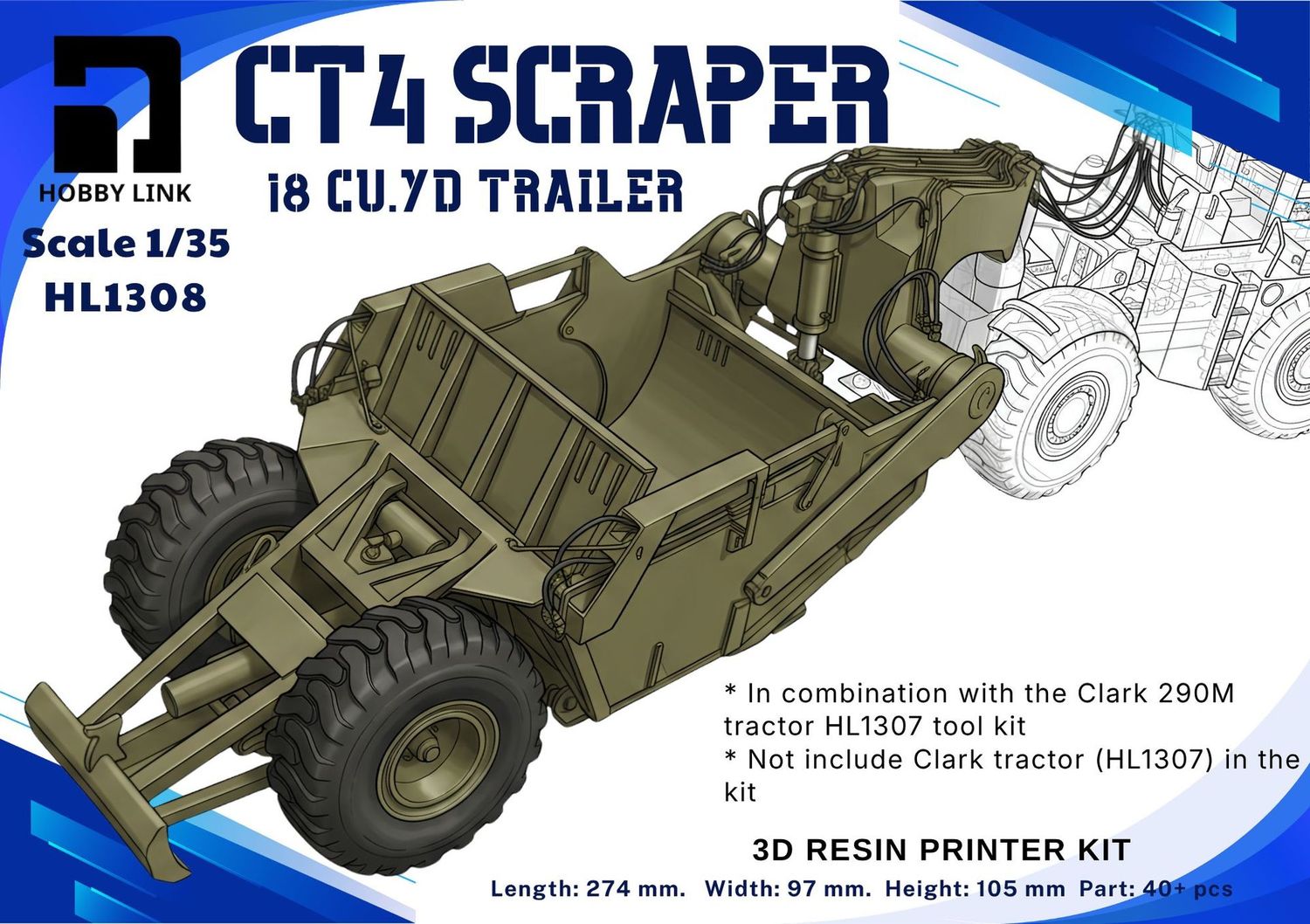 US CT4 Scraper (Clark 290M scraper) US CT4 Scraper (Clark 290M scraper)