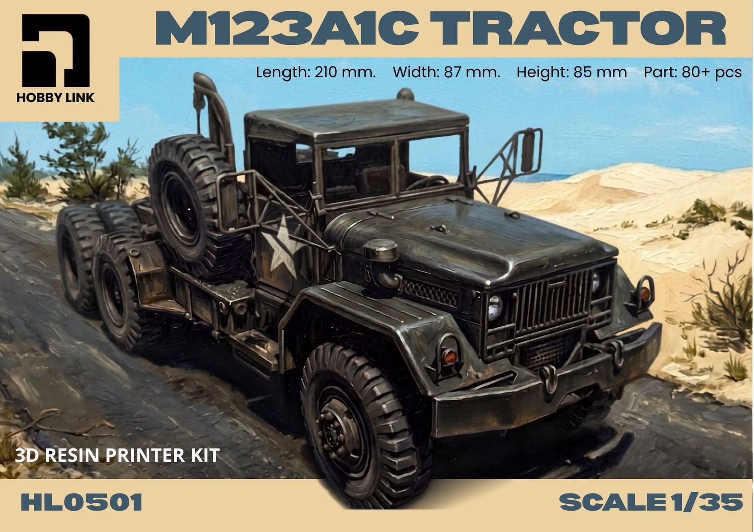 US M123A1C or M123A2C 6x6 Semi Tractor