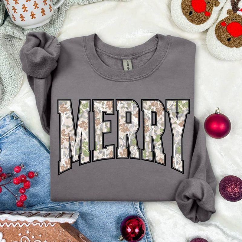 Camo Merry Christmas Sweater