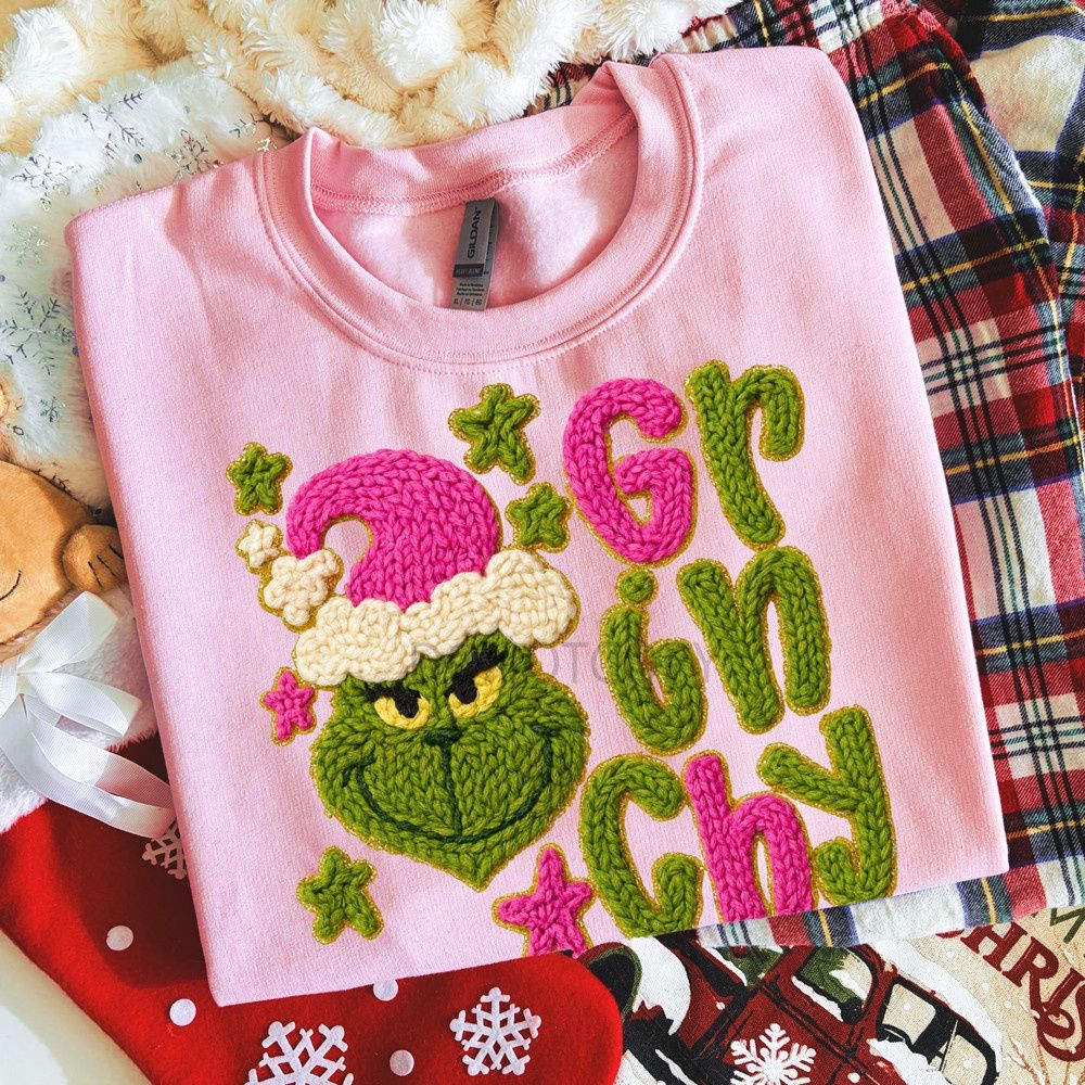 Faux Yarn Grinchy Sweater