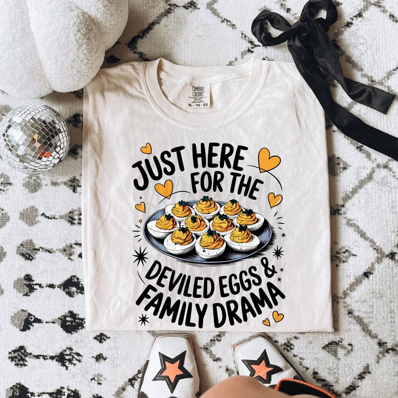 Just here for the deviled eggs &amp; family drama sweater