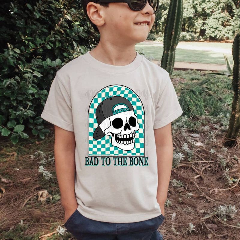 Bad to the bone boys t-shirt