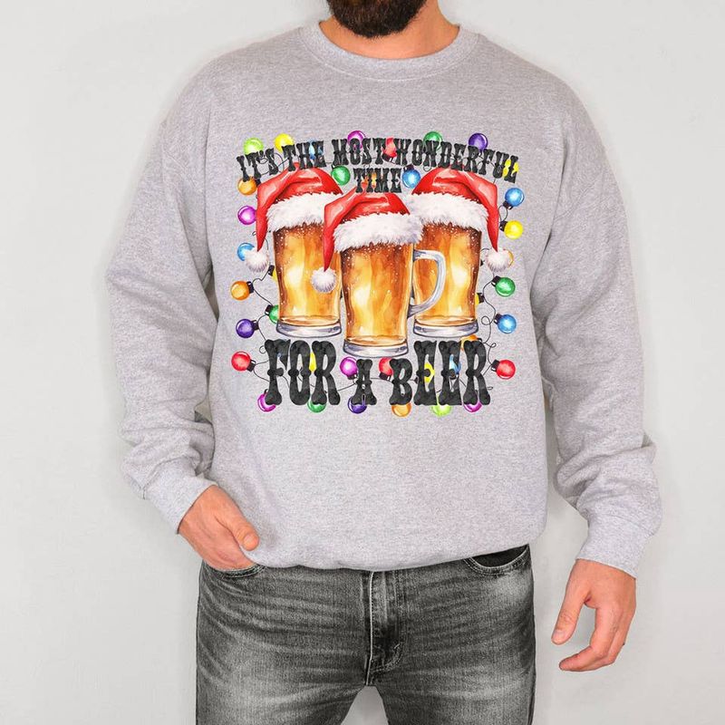 It’s the most wonderful time for a beer men’s sweater
