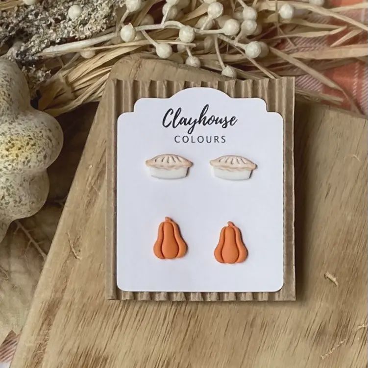 Pumpkin and Pies Earrings